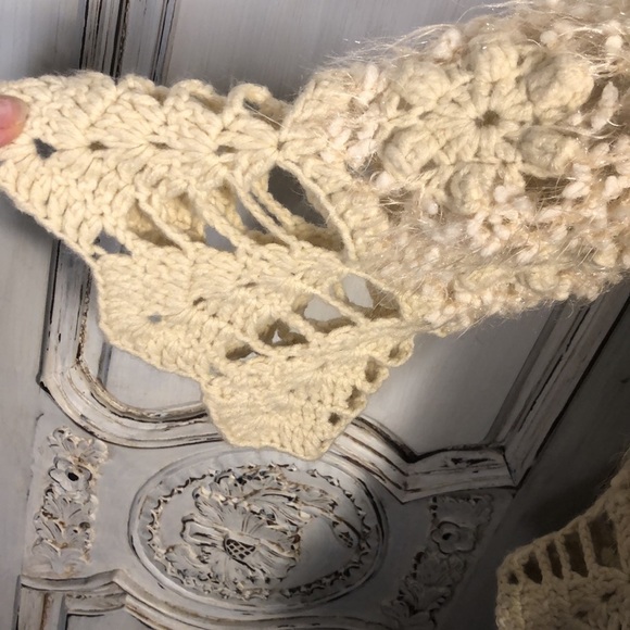 NWT Lovely Crochet Eyelash Yarn with Real Fur Neck Details Size Small - Picture 7 of 13